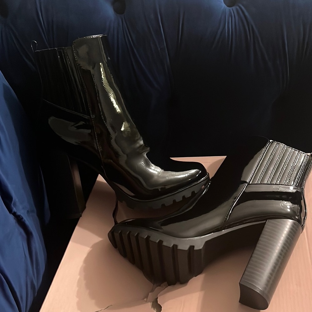 Black ankle booties